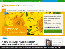 Tablet Screenshot of clinical-depression.co.uk